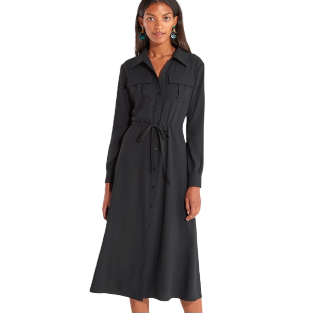 Billie The Label Sofia A Line‎ Utility Shirtdress w pockets NWT  Revolve